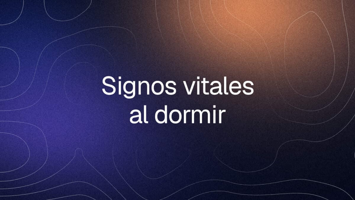 Frecuencia respiratoria y oxígeno en sangre normales al dormir