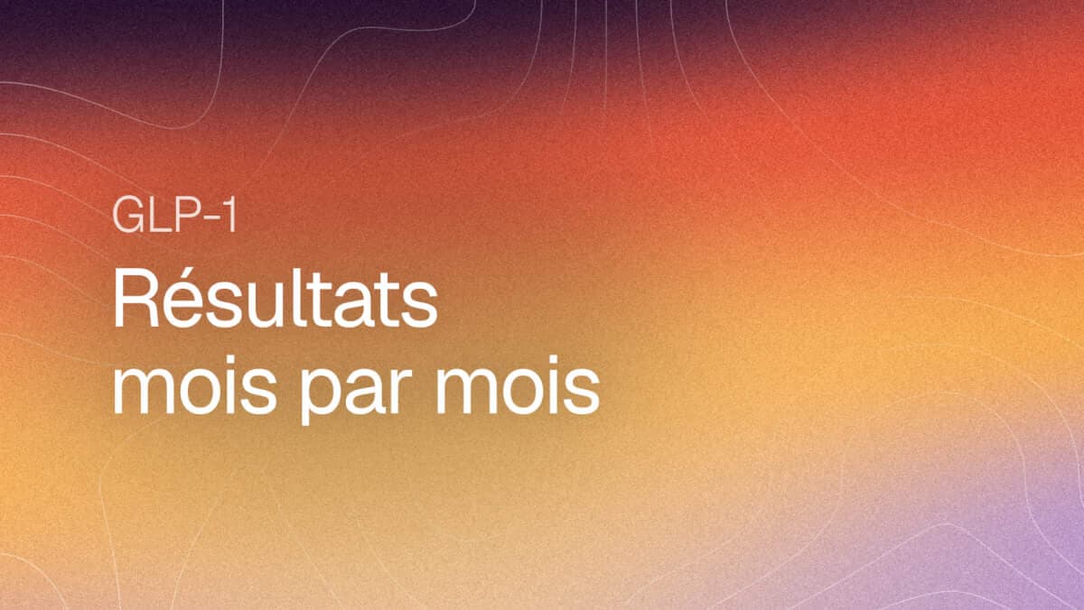 Résultats des GLP-1 mois par mois : ce que montrent les essais