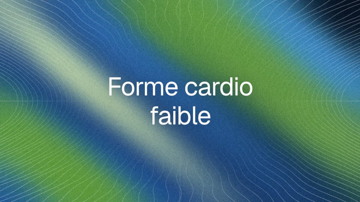 Faible forme cardio sur Apple Watch : ce que cela signifie et comment y remédier