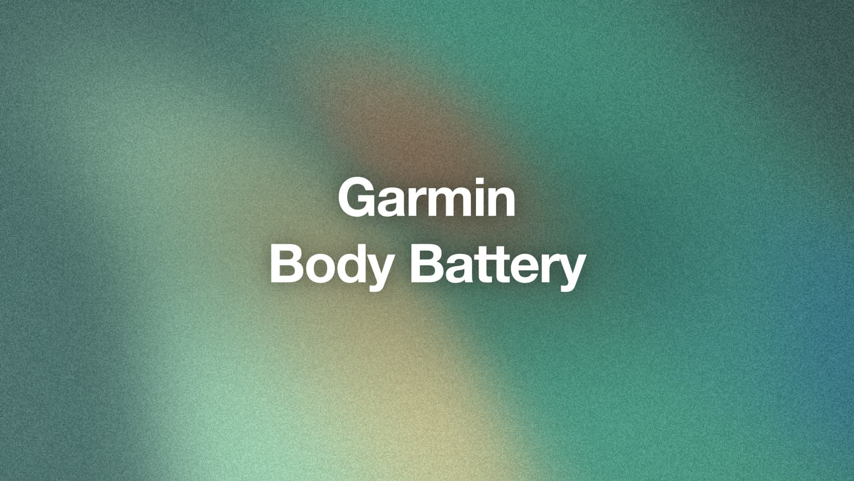 Garmin Body Battery Explained (And How to Get It on Apple Watch)