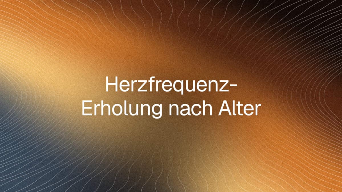 Herzfrequenz-Erholung nach Alter: Was ist ein guter Wert?