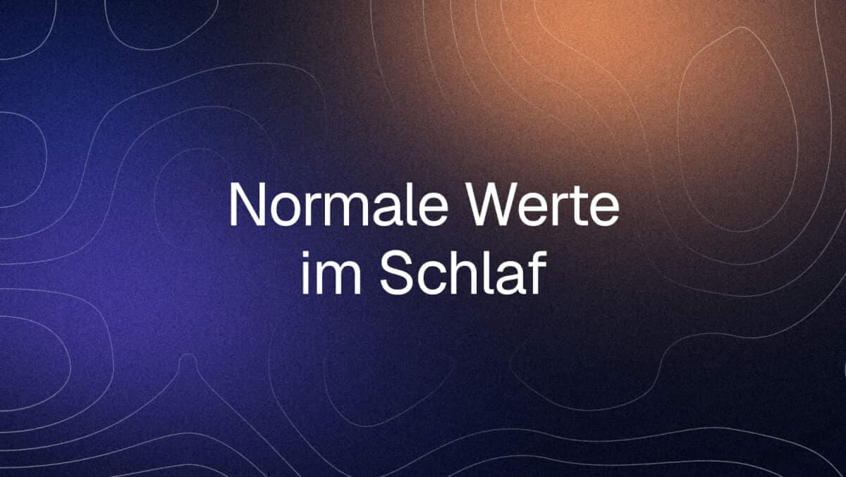 Normale Atemfrequenz und Sauerstoffsättigung im Schlaf