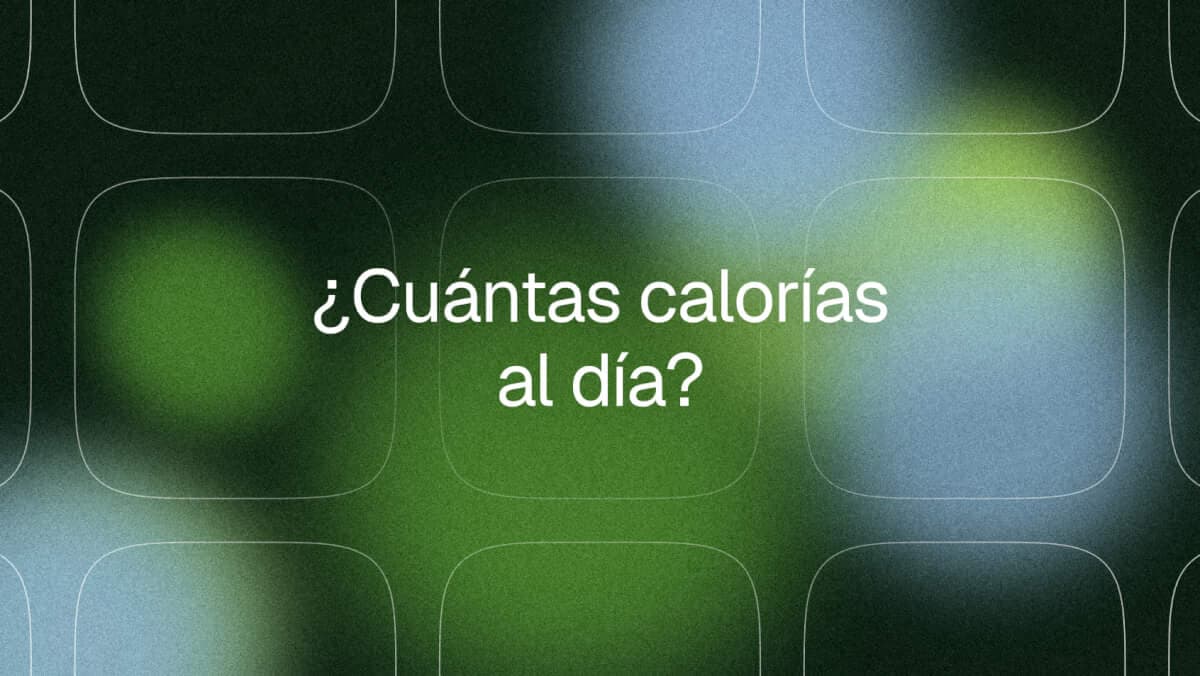¿Cuántas calorías debo comer al día?